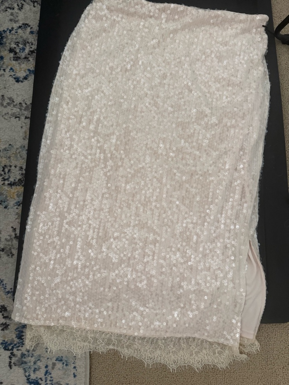 Sequin Midi Skirt size medium NWT